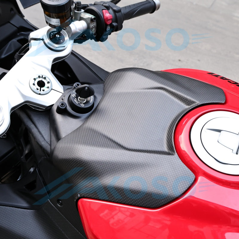 AKOSO 2025+ Ducati Panigale V2 V2S Carbon Fiber Front Tank AirBox Cover