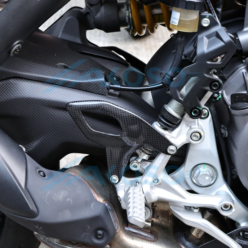 AKOSO 2025+ Ducati Panigale V2 V2S Carbon Fiber Heel Guards