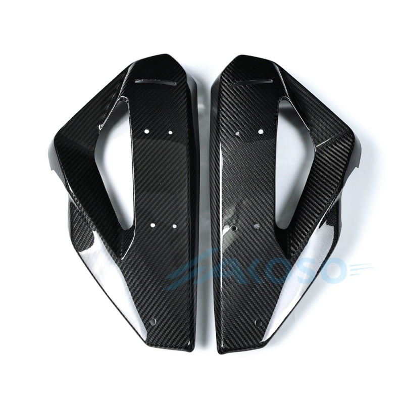 AKOSO 2024-2026 BMW M1000XR 100% Carbon Fiber Radiator Cover Cooler Guard