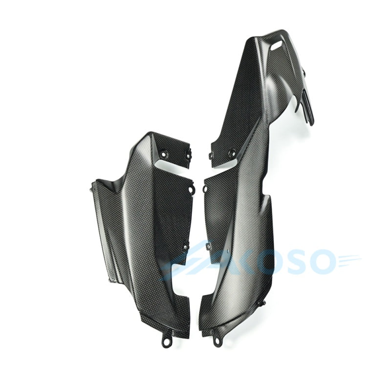 AKOSO 2025+ Ducati Panigale V2 V2S Carbon Fiber Lower Side Belly Pan Panels Pair