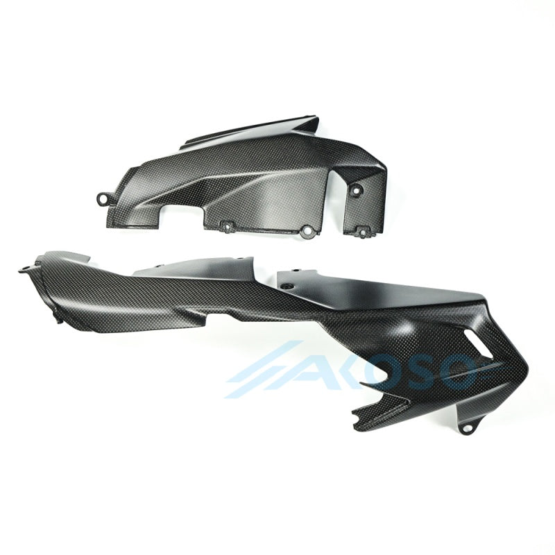 AKOSO 2025+ Ducati Panigale V2 V2S Carbon Fiber Lower Side Belly Pan Panels Pair