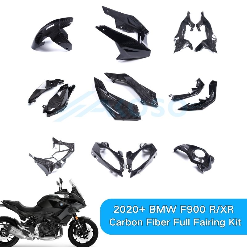 AKOSO 2020-2024 BMW F900R F900XR 100% Carbon Fiber Full Fairing Kit 20 Parts