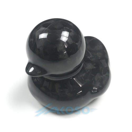 AKOSO Carbon Fiber Duck Ornament for Home Office Car Decor Modern Luxury Sculpture