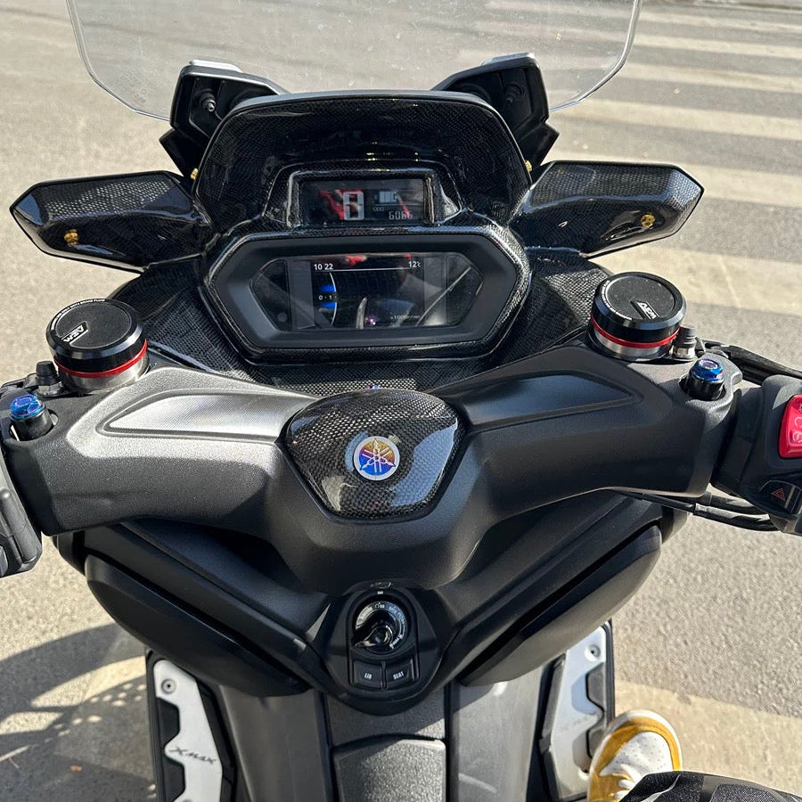 AKOSO 2017-2024 Yamaha XMAX 300 Carbon Fiber Handlebar Upper Central Cover
