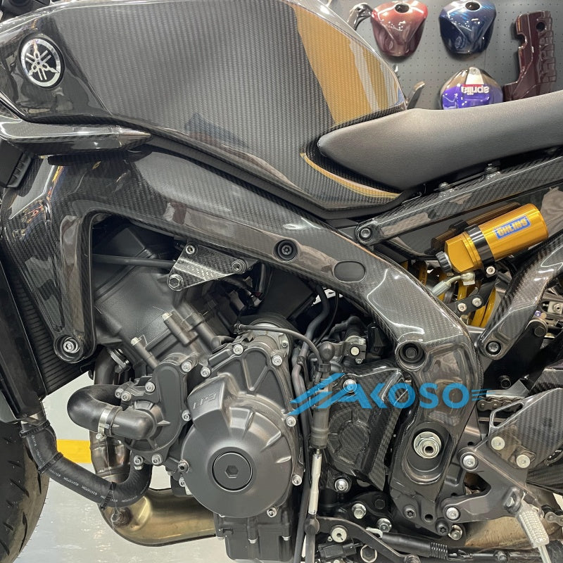 AKOSO 2024 2025 Yamaha MT09 / FZ09 Carbon Fiber Frame Cover
