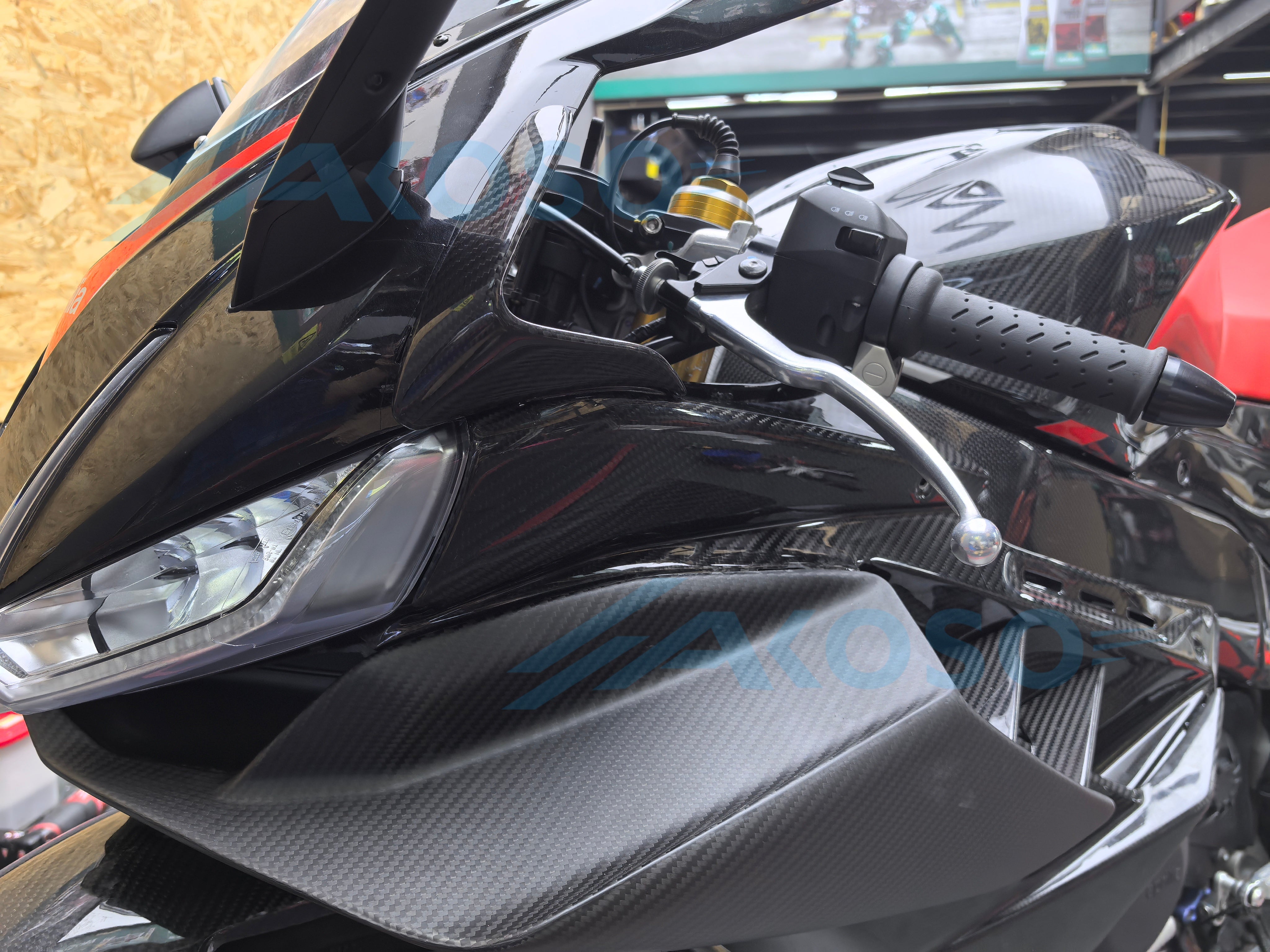 AKOSO 2021-2024 Aprilia RSV4 Carbon Fiber Front Fairing Side Panels