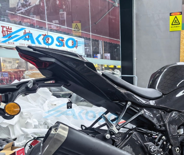 AKOSO 2024+ Kawasaki Ninja ZX-6R Carbon Fiber Rear Seat Side Panel Cover Fairings Motorcycle