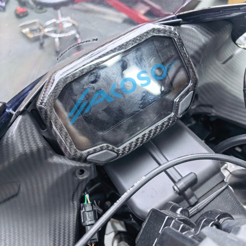 AKOSO 2024+ Kawasaki ninja ZX6R 636 100% Carbon Fiber Instrument Cover Protection Fairing