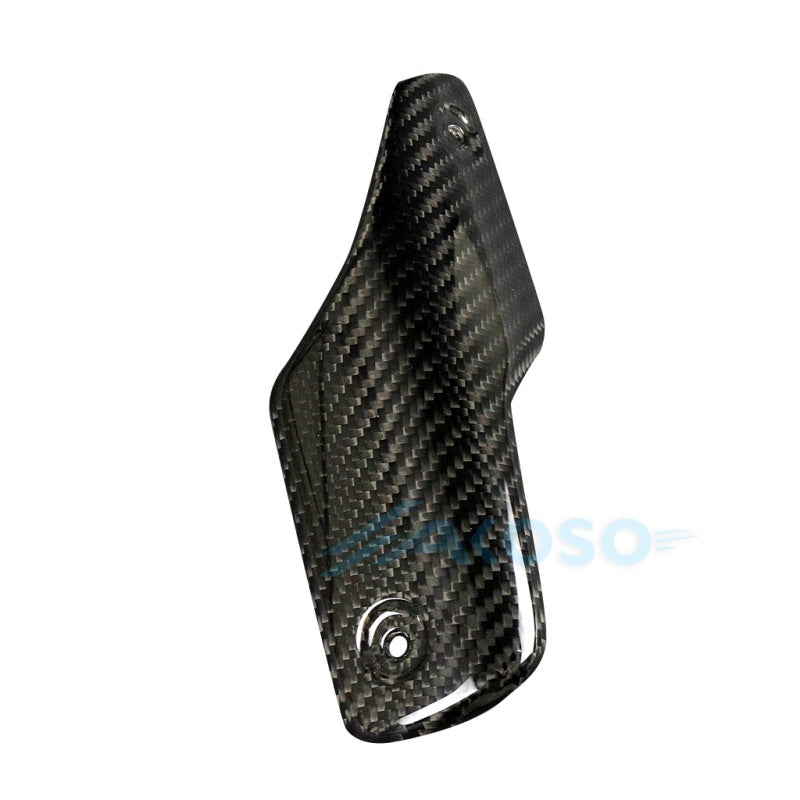 AKOSO 2020-2024 Ducati Streetfighter V4 V4S Carbon Fiber Exhaust Cover Small (Akrapovic Exhaust)