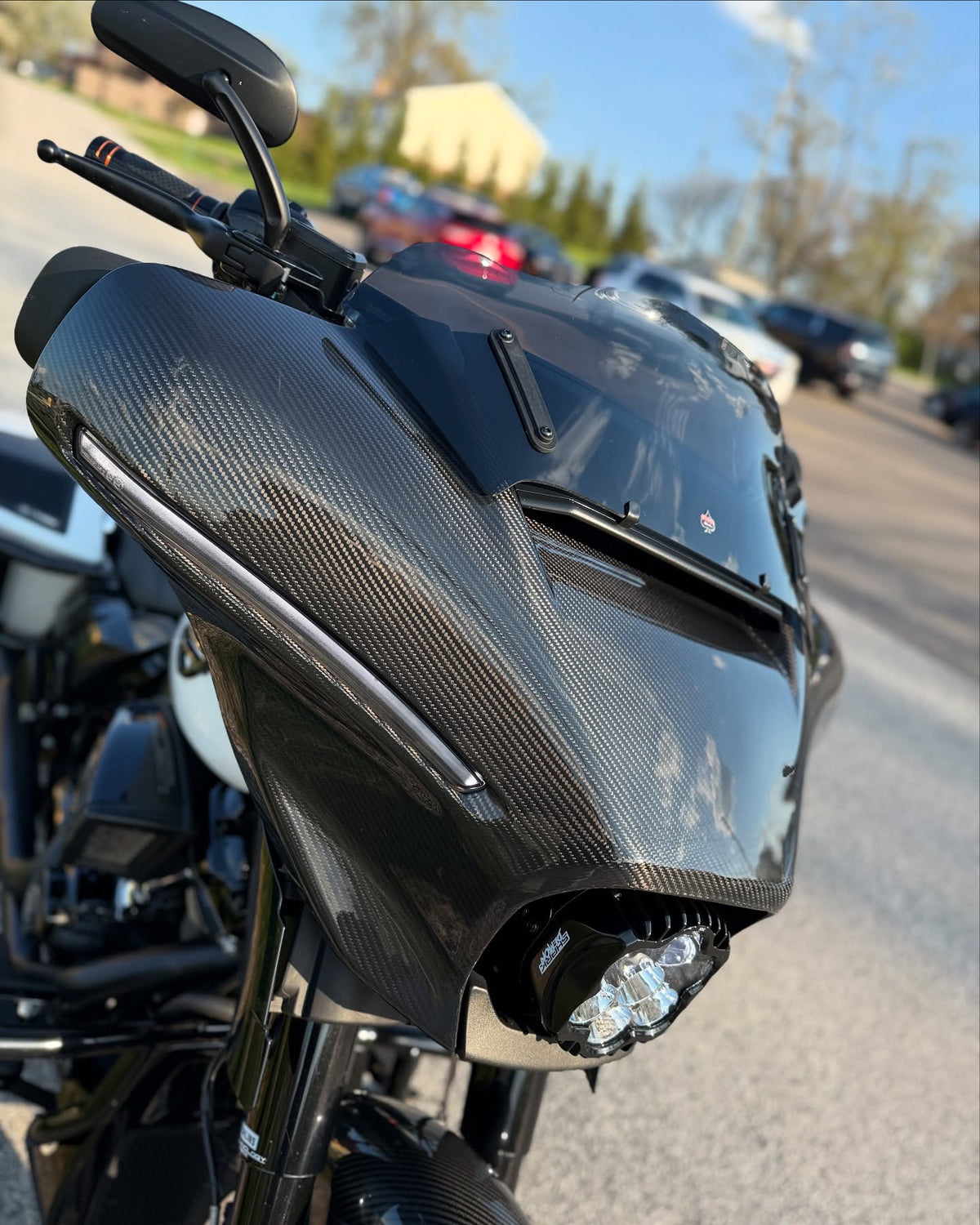 AKOSO 100% Dry Carbon Fiber Front Fairing For Harley Street Glide 2024+
