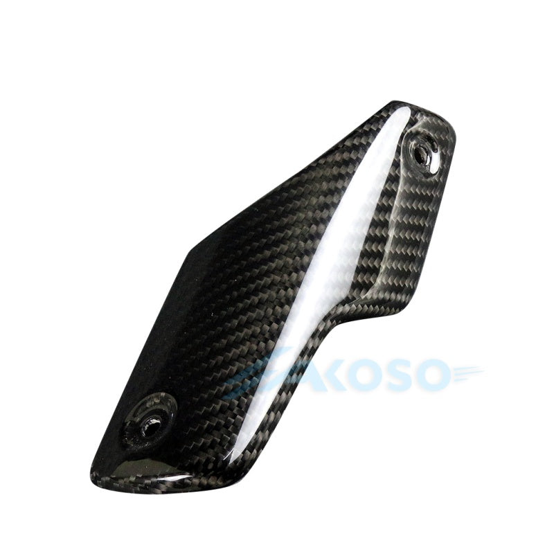 AKOSO 2020-2024 Ducati Streetfighter V4 V4S Carbon Fiber Exhaust Cover Small (Akrapovic Exhaust)