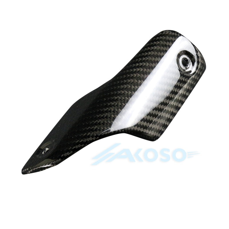 AKOSO 2020-2024 Ducati Streetfighter V4 V4S Carbon Fiber Exhaust Cover Small (Akrapovic Exhaust)