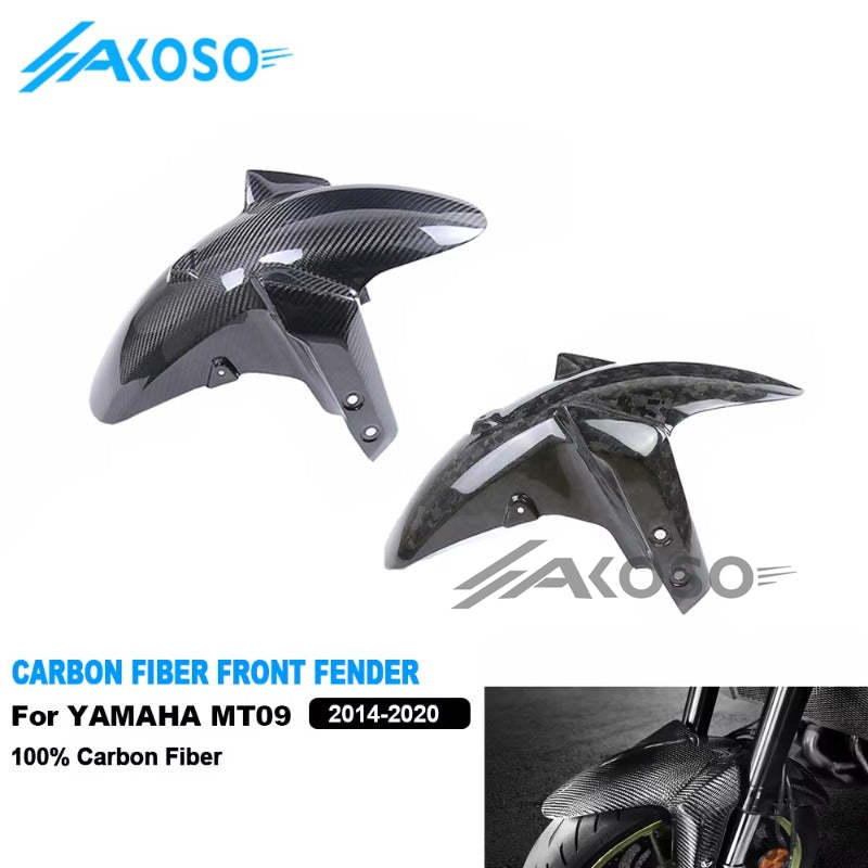 AKOSO 2014-2020 Yamaha MT09 FZ09 Carbon Fiber Front Hugger Splash Mud Guard Fender