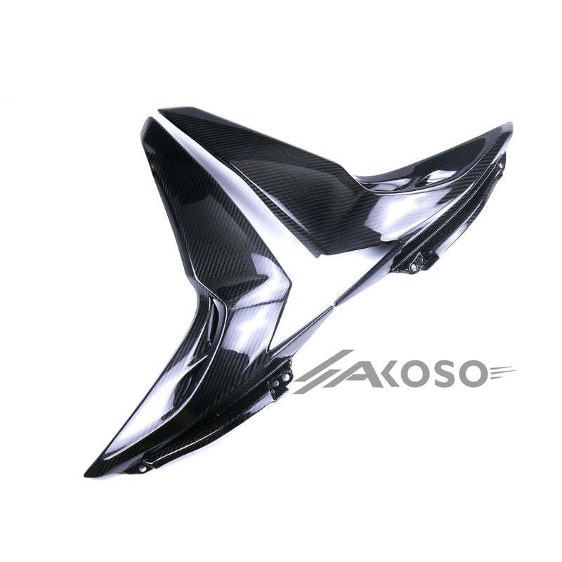 AKOSO 2014+ Kawasaki Z1000 Carbon Fiber Motorcycle Front Spoiler Side Panels Fairing Kits