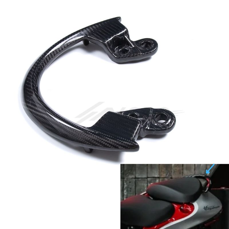 AKOSO 2021+ Suzuki Hayabusa Gen3 GSX1300R Carbon Fiber Rear Passenger Grab Bar Handle Rail