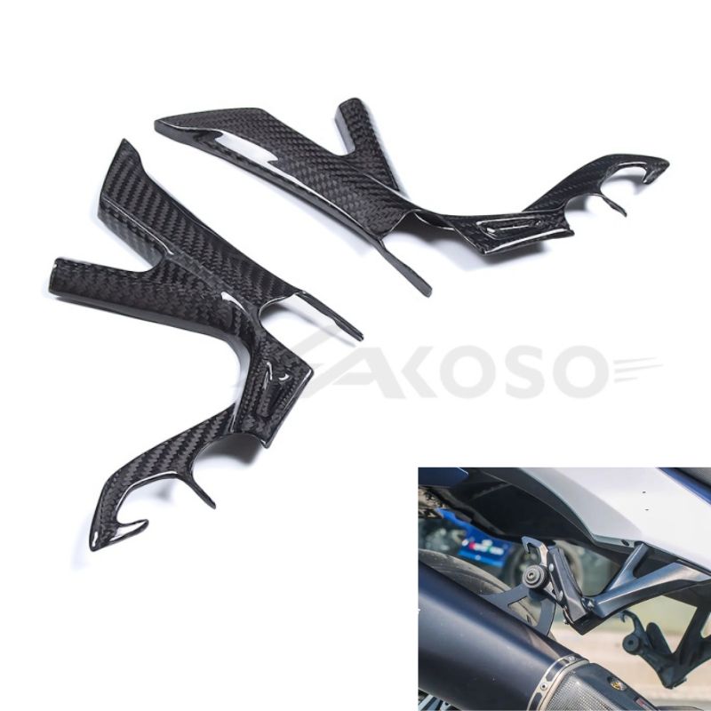 AKOSO 2021+ Suzuki Hayabusa Gen3 GSX1300R Carbon Fiber Rear Passenger Foot Peg Footrest Cover