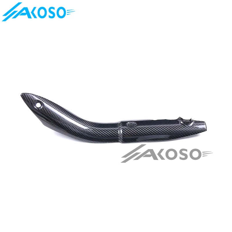 AKOSO 2014+ Kawasaki Z1000 Carbon Fiber Motorcycle Exhaust Pipe Heat Shield Cover Guard Fairing