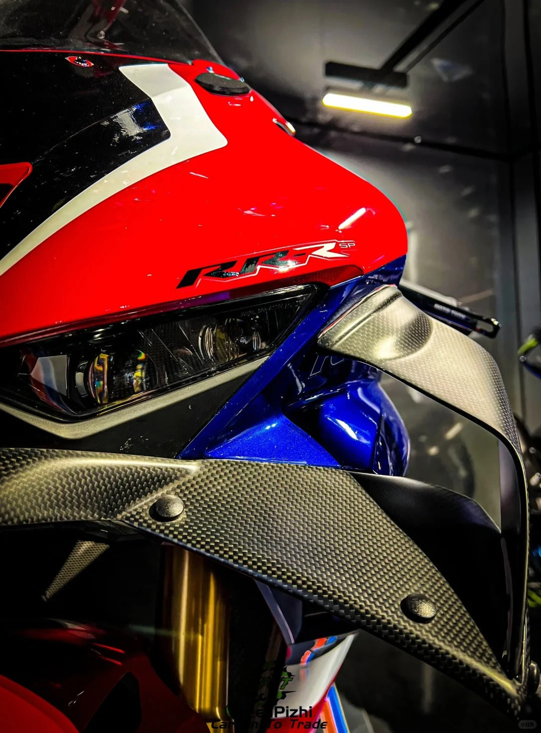 AKOSO 2021-2024 Honda CBR1000RR-R Carbon Fiber Fixed Wings Air Deflector Aerodynamic Winglets Spoiler