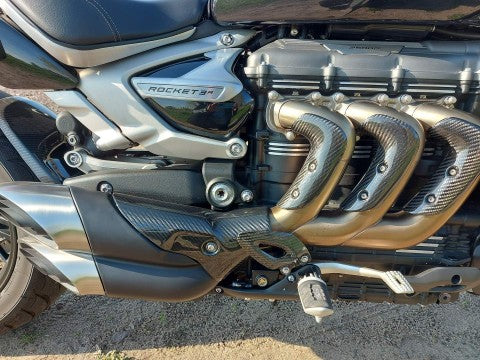 AKOSO 2020+ Triumph Rocket 3 Carbon Fiber Heat Guard Exhaust Pipe Covers