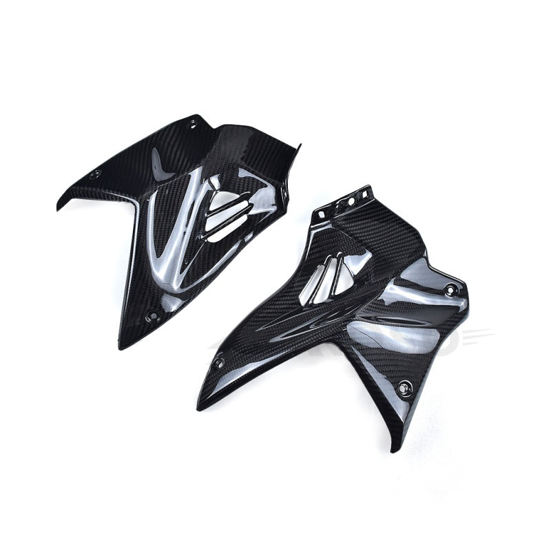 AKOSO 2015-2024 Kawasaki Ninja H2 H2R Carbon Fiber Front Fuel Tank Side Panel Covers Motorcycle Accessories