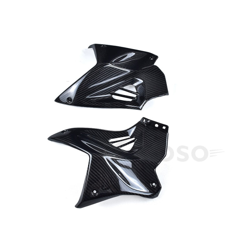 AKOSO 2015-2024 Kawasaki Ninja H2 H2R Carbon Fiber Front Fuel Tank Side Panel Covers Motorcycle Accessories
