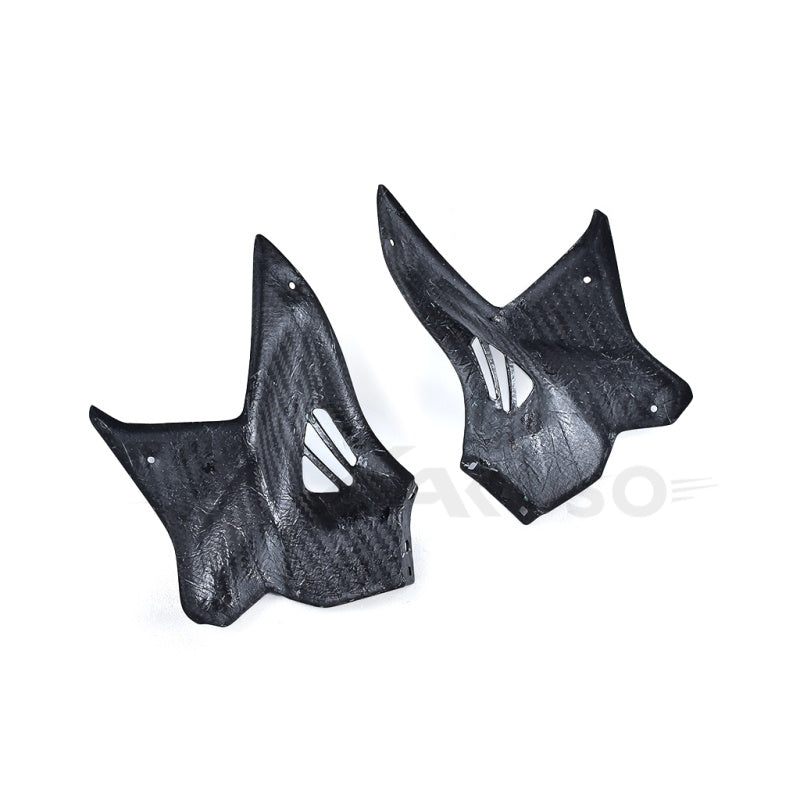 AKOSO 2015-2024 Kawasaki Ninja H2 H2R Carbon Fiber Front Fuel Tank Side Panel Covers Motorcycle Accessories