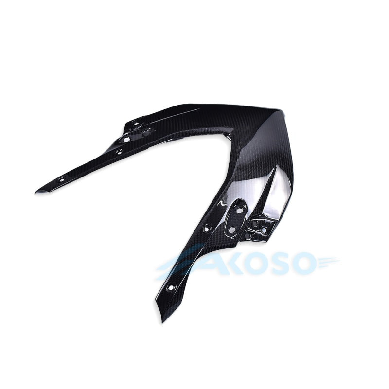 AKOSO 2019-2023 Honda CBR650R Carbon Fiber Upper Front Headlight Nose Housing Fairing Cover