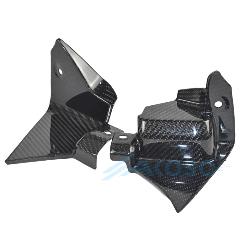 AKOSO 2015-2019 Yamaha R1M Carbon Fiber Front Fairing Side Panels Dash Air Intake Ram Cover