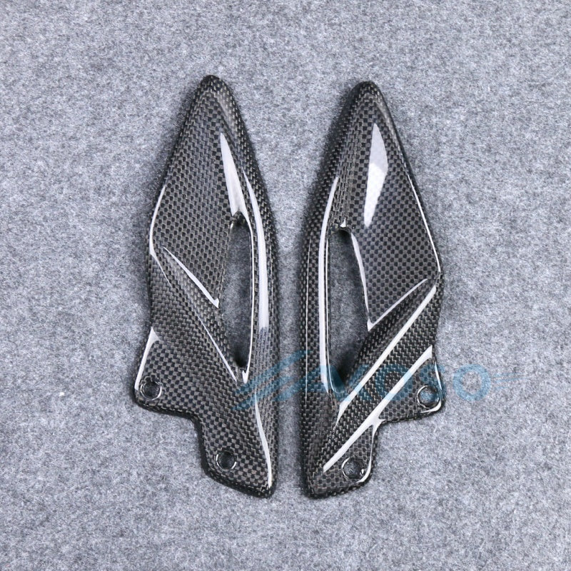 AKOSO 2017-2026 Triumph Street Triple 765 RS Carbon Fiber Heel Guards