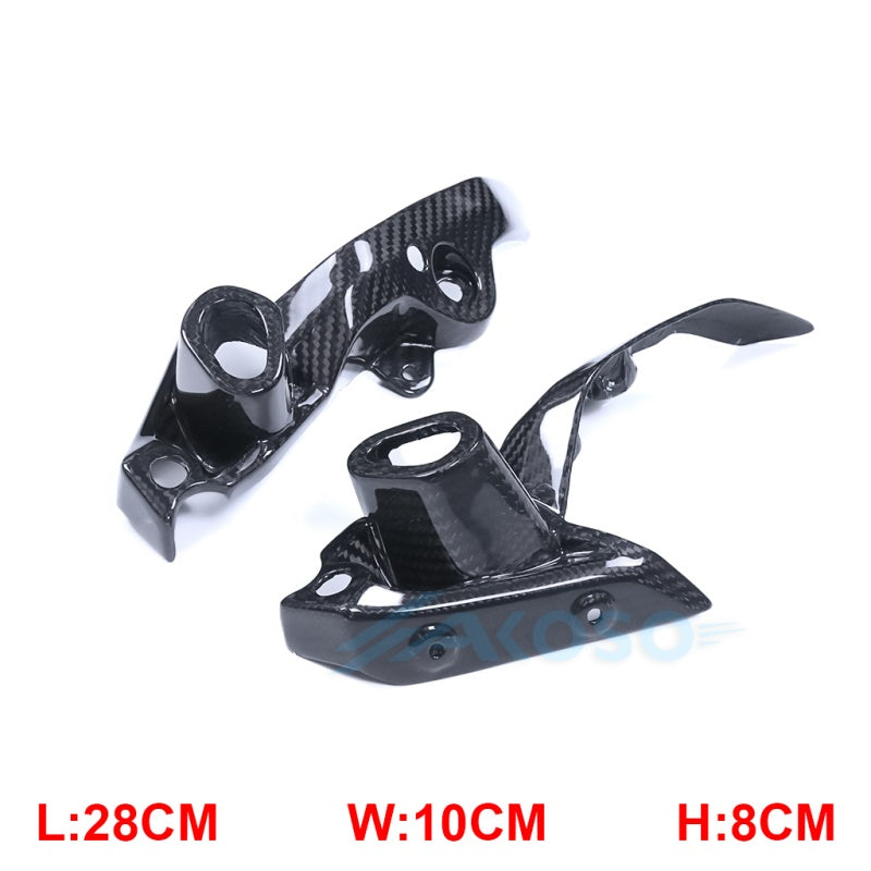 AKOSO 2013-2016 Yamaha FZ-09/ MT-09 100% Carbon Fiber Head Light Holders