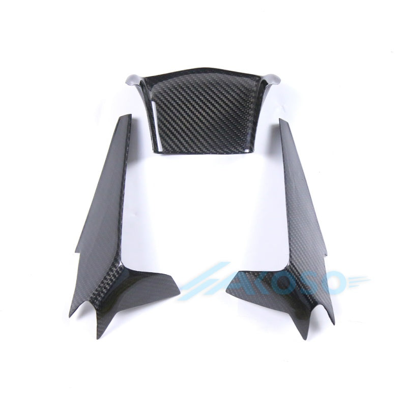 AKOSO 2015-2019 Yamaha YZF R1 R1M Carbon Fiber Motorcycle Front Air Intake Cover Fairing