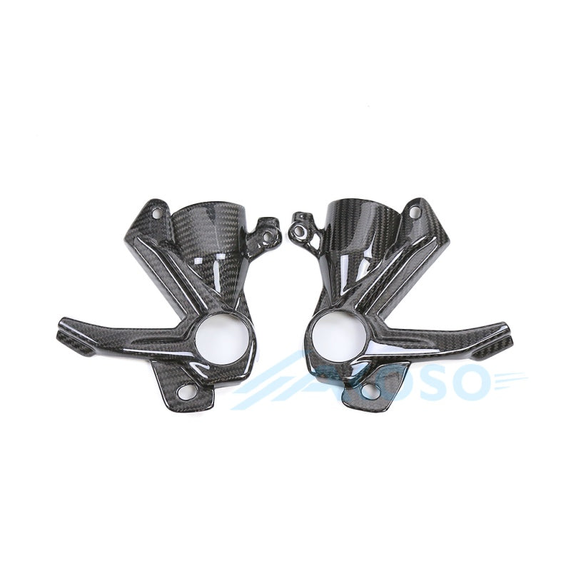 AKOSO 2023-2025 BMW S1000RR Carbon Fiber Motorcycle Brake Caliper Cooling Air Ducts Radiator Cooler