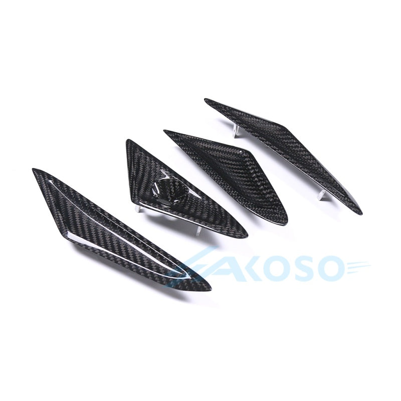 AKOSO 2017-2026 Triumph Street Triple 765 RS Carbon Fiber Small Panels in Sub-Frame