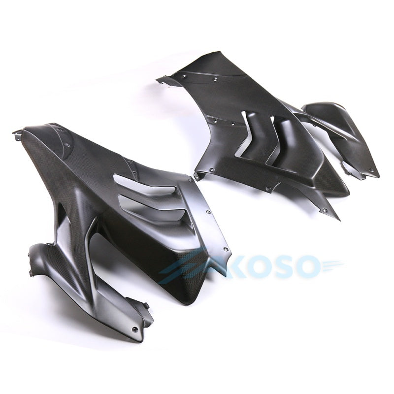 AKOSO 2022-2024 Ducati Panigale V4 V4S V4R Carbon Fiber Big Side Fairing Panels