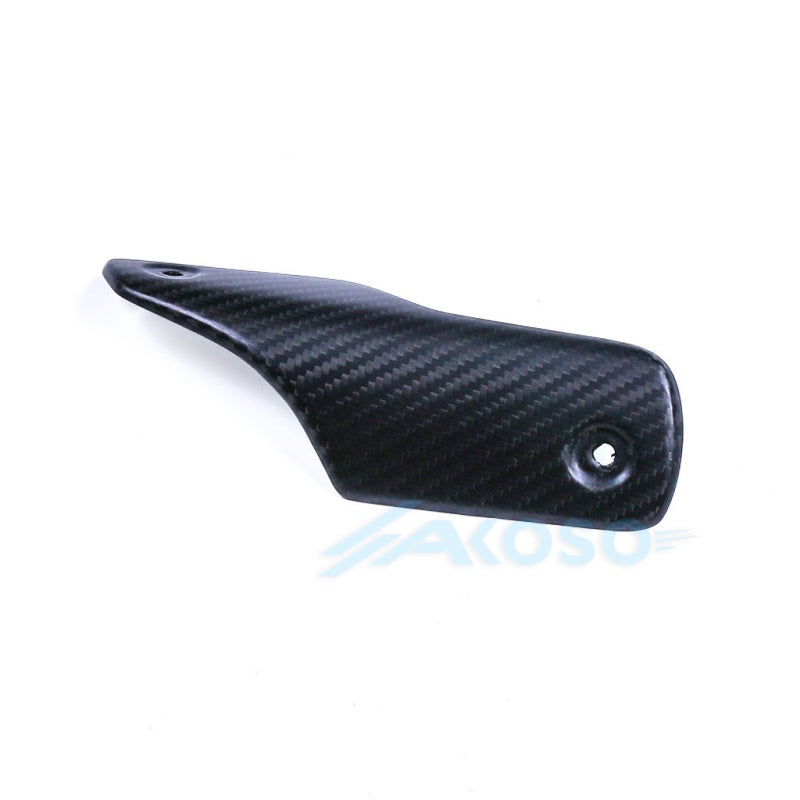 AKOSO 2020-2024 Ducati Streetfighter V4 V4S Carbon Fiber Exhaust Cover Small (Akrapovic Exhaust)