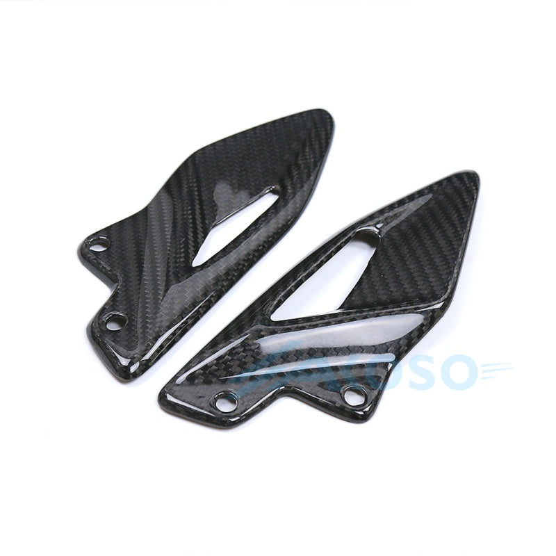 AKOSO 2017-2026 Triumph Street Triple 765 RS Carbon Fiber Heel Guards