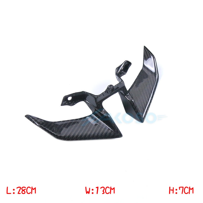 2016-2021 Yamaha MT-10 FZ-10 Carbon Fiber Headlight Wing Panel Front Fairing Winglet