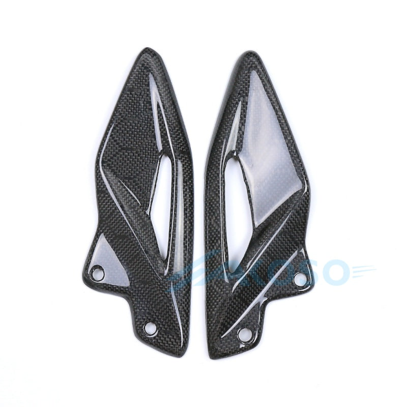 AKOSO 2017-2026 Triumph Street Triple 765 RS Carbon Fiber Heel Guards