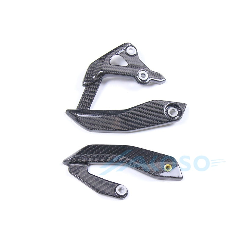AKOSO 2020-2026 BMW S1000XR Carbon Fiber Heel Plate Guards Cover Heel Guards