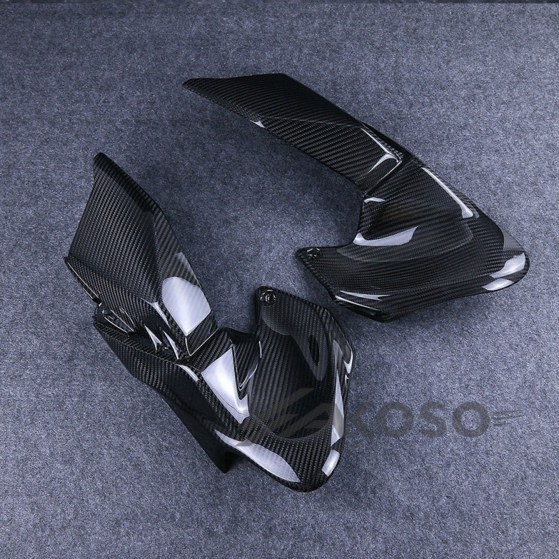 AKOSO 2020-2024 Kawasaki Z900 Carbon Fiber Motorrad Kraftstoff Tank Seite Panels Abdeckung Verkleidung