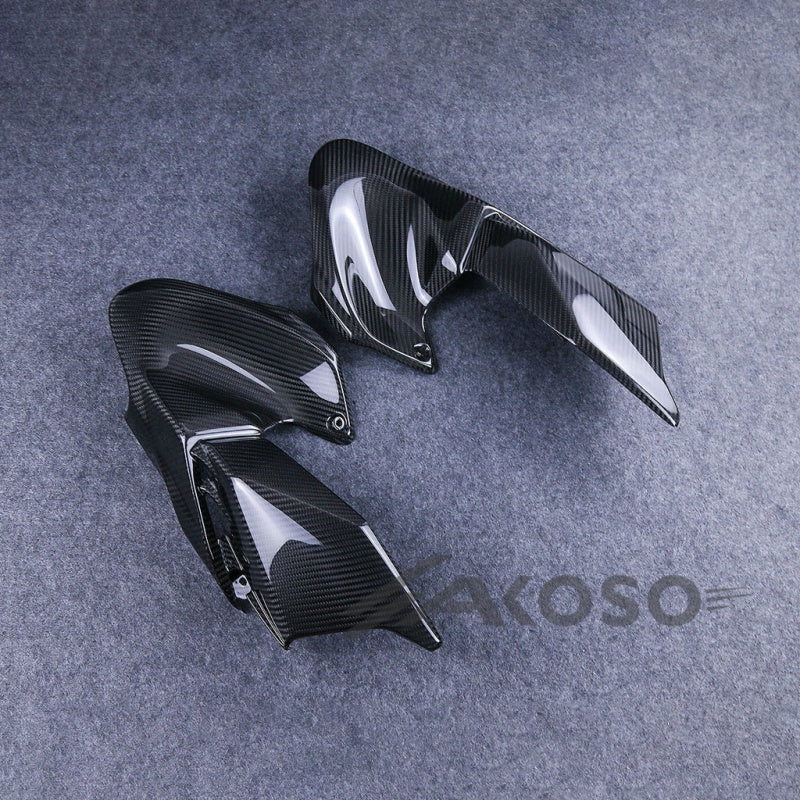 AKOSO 2020-2024 Kawasaki Z900 Carbon Fiber Motorrad Kraftstoff Tank Seite Panels Abdeckung Verkleidung