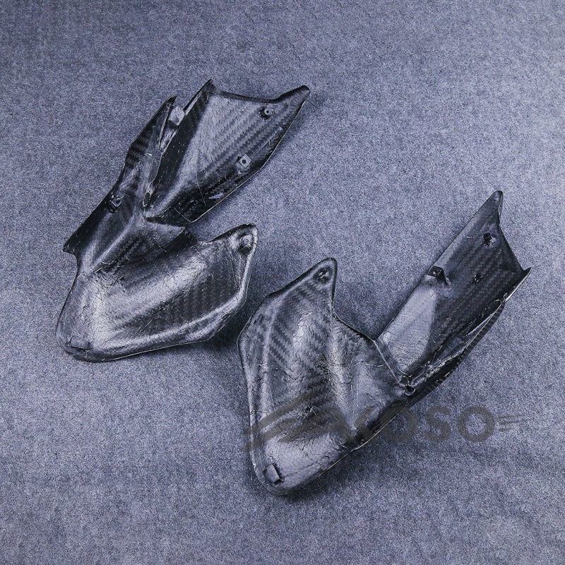 AKOSO 2020-2024 Kawasaki Z900 Carbon Fiber Motorrad Kraftstoff Tank Seite Panels Abdeckung Verkleidung