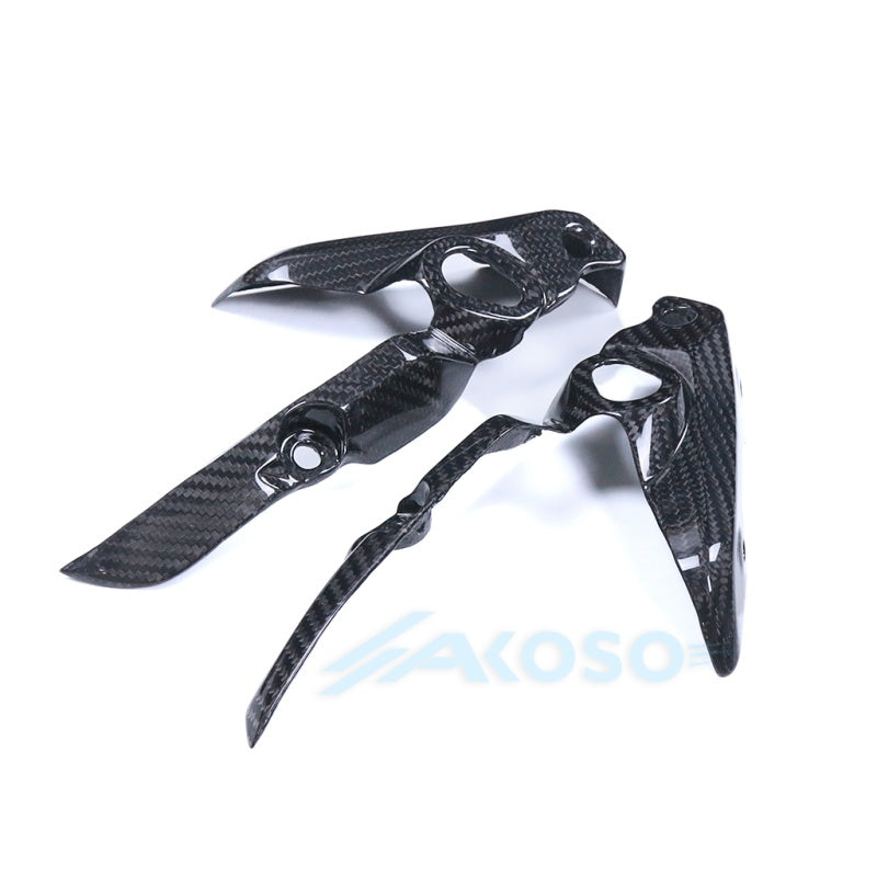 AKOSO 2012-2017 Yamaha FZ-07 MT-07 100% Carbon Fiber Head Light Holders