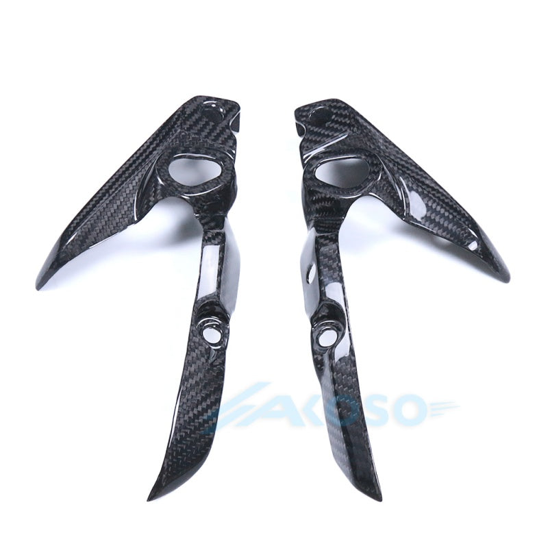 AKOSO 2012-2017 Yamaha FZ-07 MT-07 100% Carbon Fiber Head Light Holders