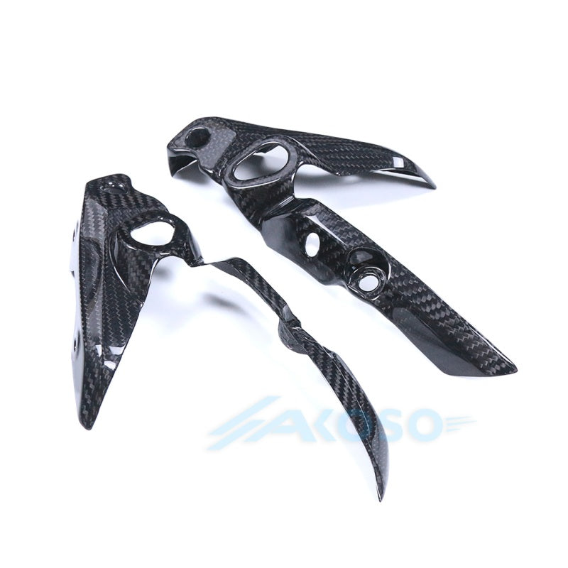 AKOSO 2012-2017 Yamaha FZ-07 MT-07 100% Carbon Fiber Head Light Holders