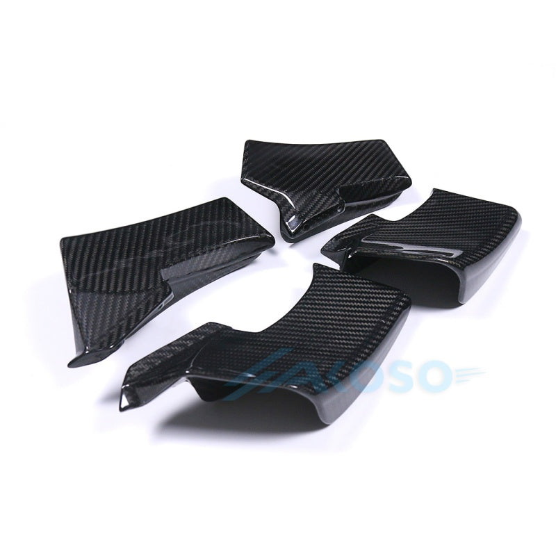 AKOSO 2020-2024 Ducati Streetfighter V4 V4S Carbon Fiber Winglets Upper Lower Air Deflector Fairing