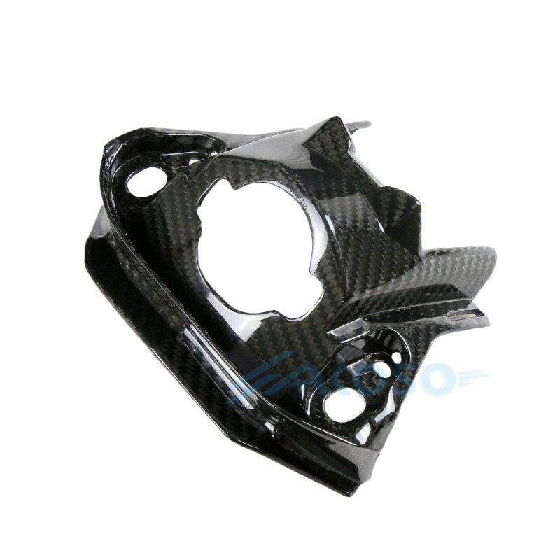 AKOSO 2019+ CB650R CBR650R Carbon Fiber Ignition Key Ring Hole Trim Cover