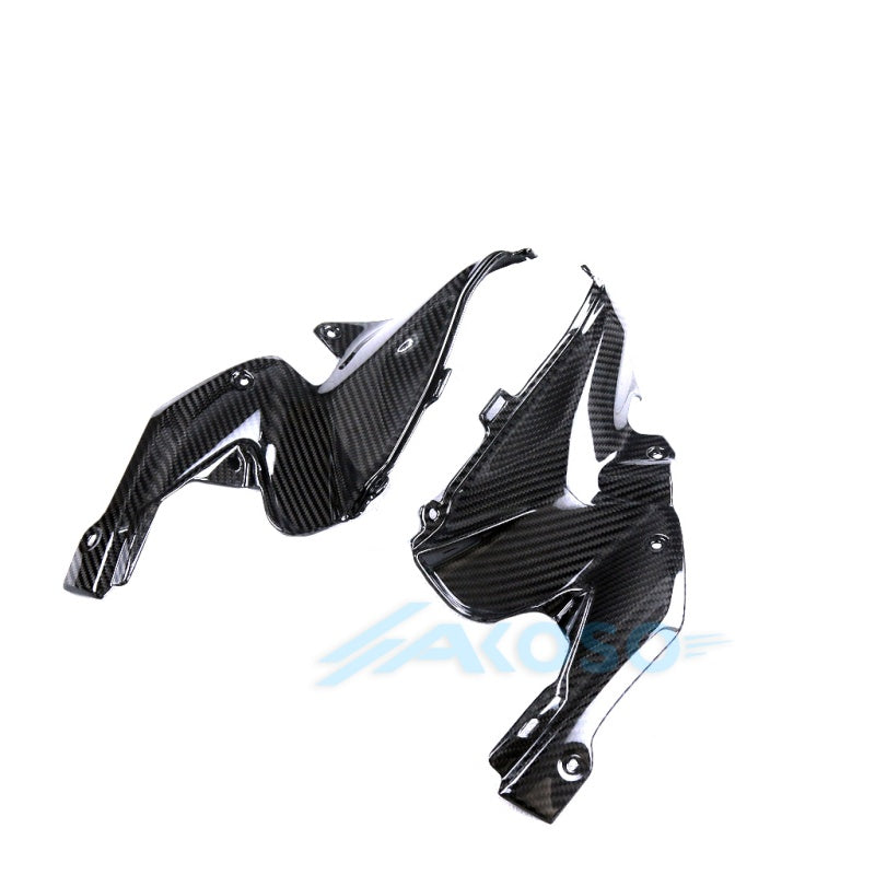 AKOSO 2020+ Kawasaki Z900 Carbon Fiber Tank Side Front Upper Inner Panels Fairing