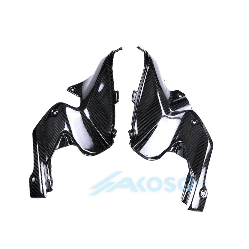 AKOSO 2020+ Kawasaki Z900 Carbon Fiber Tank Side Front Upper Inner Panels Fairing