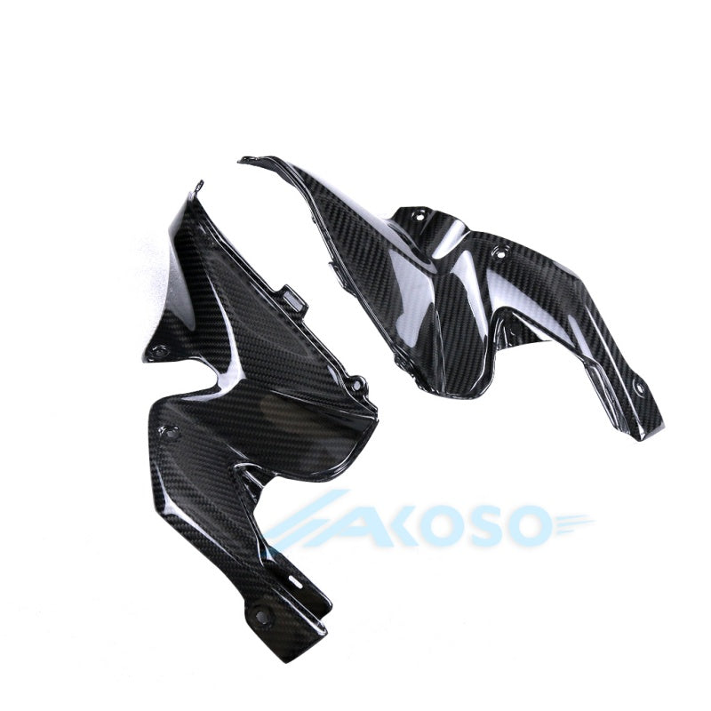AKOSO 2020+ Kawasaki Z900 Carbon Fiber Tank Side Front Upper Inner Panels Fairing